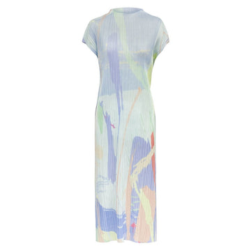 Half-High Neck Medium Length Stretch Dress