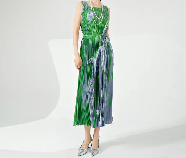 Lace-Up Sleeveless Versatile Long Skirt Dress for Women