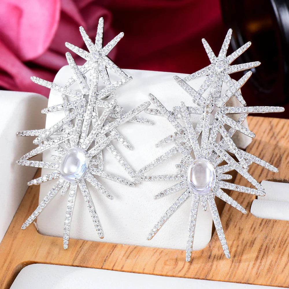 Winter Ice Earrings| Bold Statement Jewelry for Women