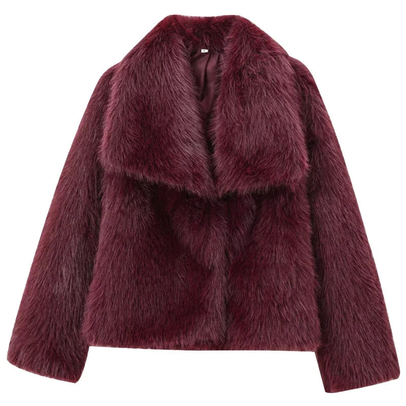 Short Soft Faux Fur Coa| Elegant Women¡¯s Outerwear