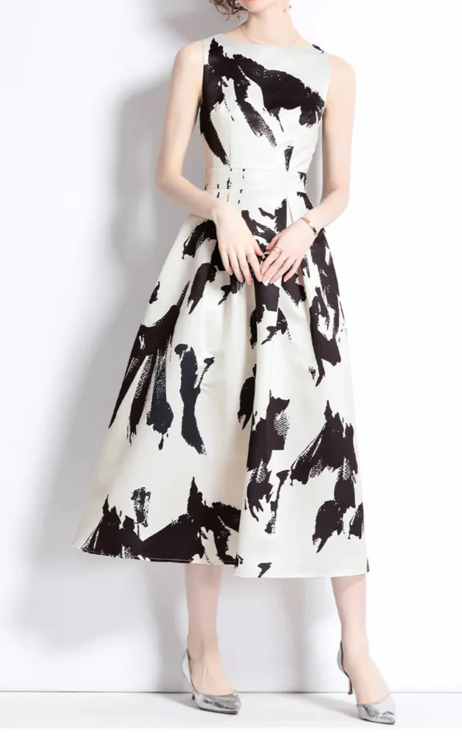 Vestidos Floral Printed Midi Dress