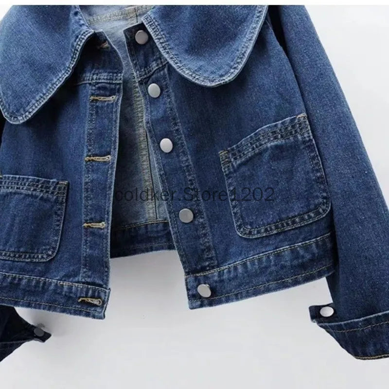 Casual Long Sleeve Denim Jacket
