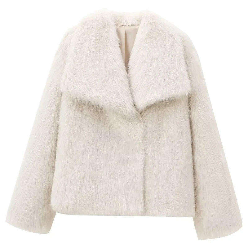 Short Soft Faux Fur Coa| Elegant Women¡¯s Outerwear
