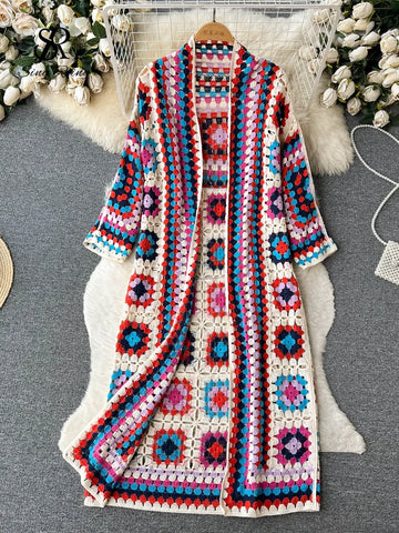Bohemian Knitted Kimono Cardigan