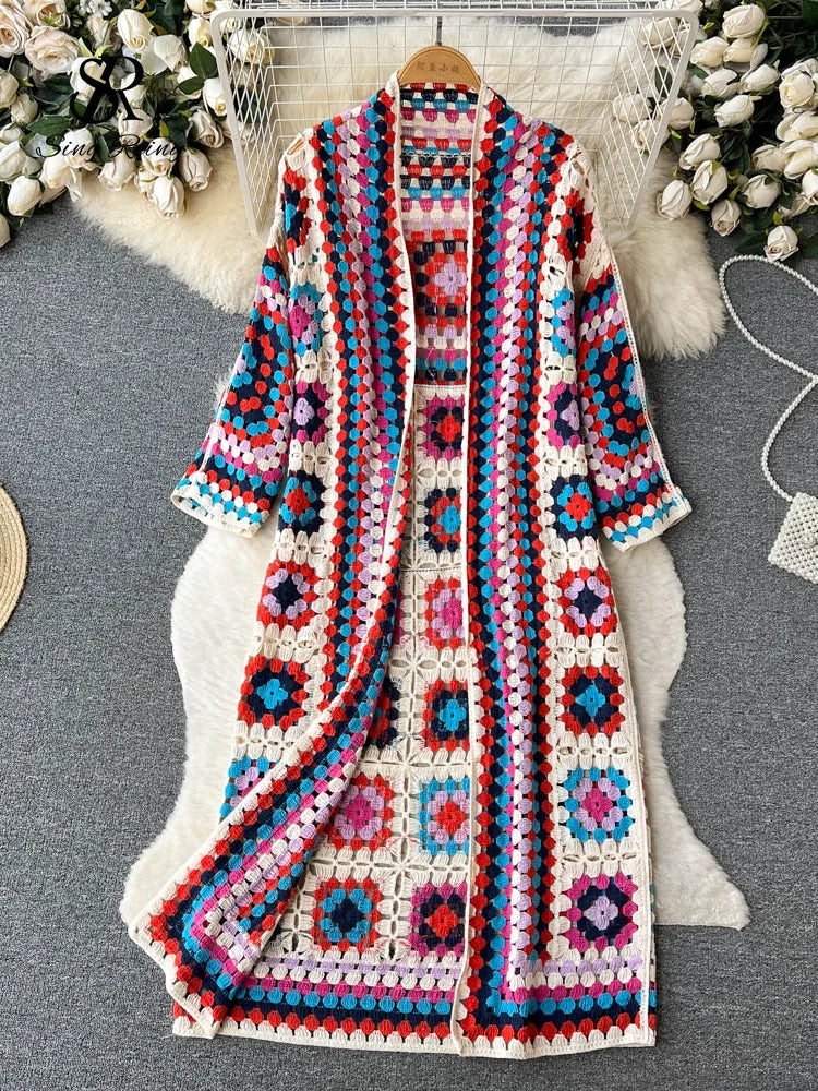 Bohemian Knitted Kimono Cardigan