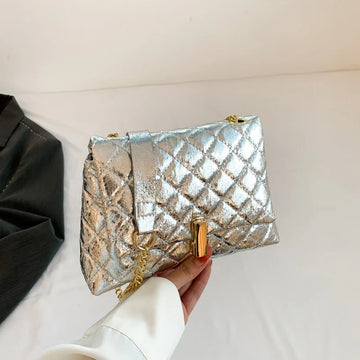 Luxury Laser Design Quilted Shoulder Bag