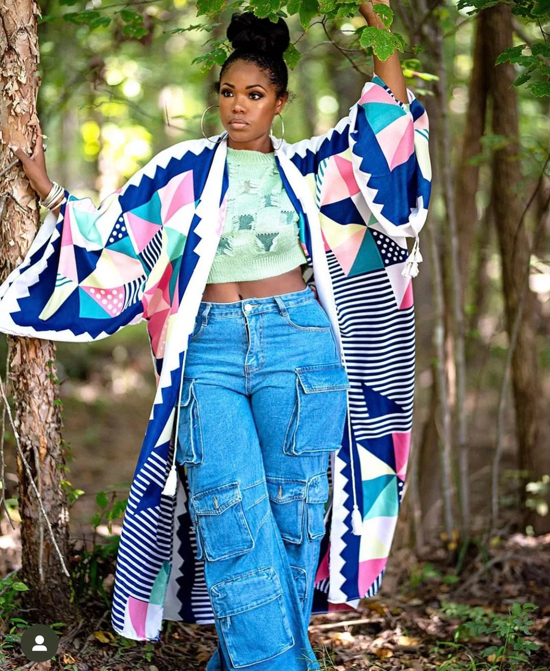 African Popular Cotton Printed Kimono