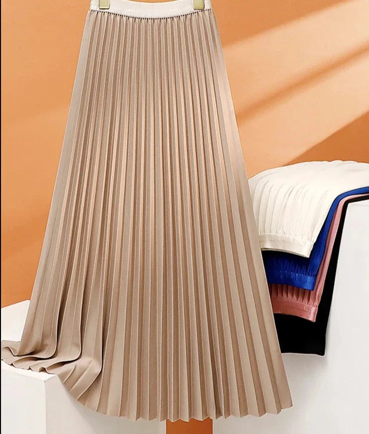 Elegant Flowing Midi Skirt for Women