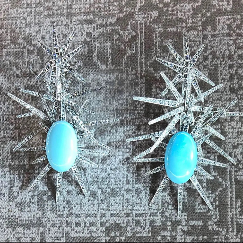 Winter Ice Earrings| Bold Statement Jewelry for Women