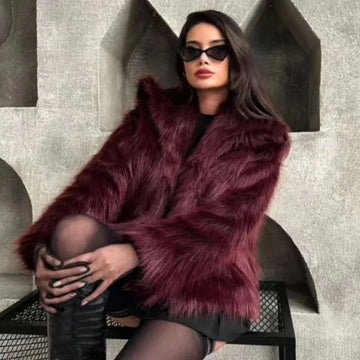 Short Soft Faux Fur Coa| Elegant Women¡¯s Outerwear