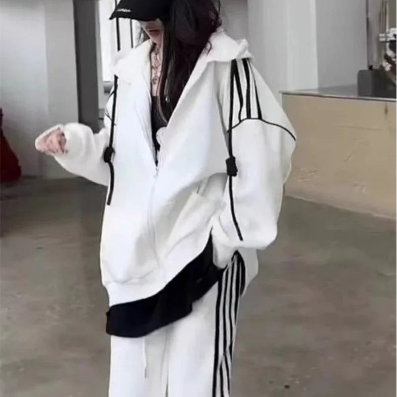 Women¡¯s Striped Sports Two-Piece Set