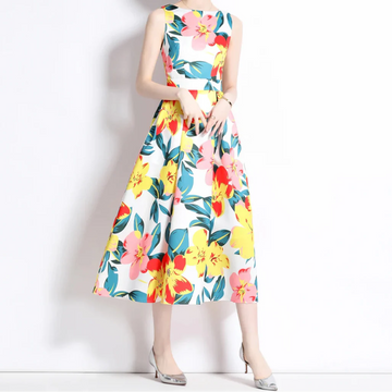 Vestidos Floral Printed Midi Dress
