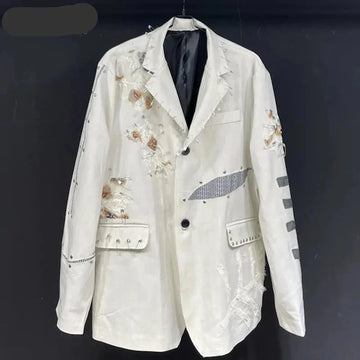 Trendy Patch Detail Casual Blazer