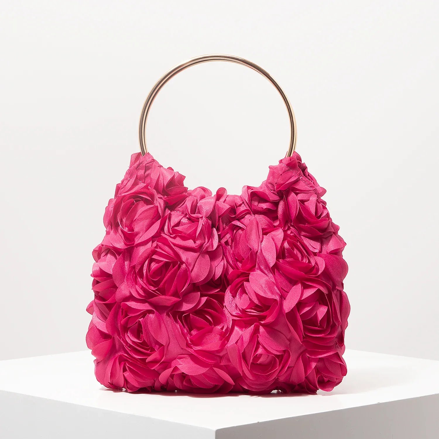 Rose Flower Hand Bag| Elegant Floral Purse for Women