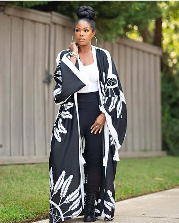 African Popular Cotton Printed Kimono