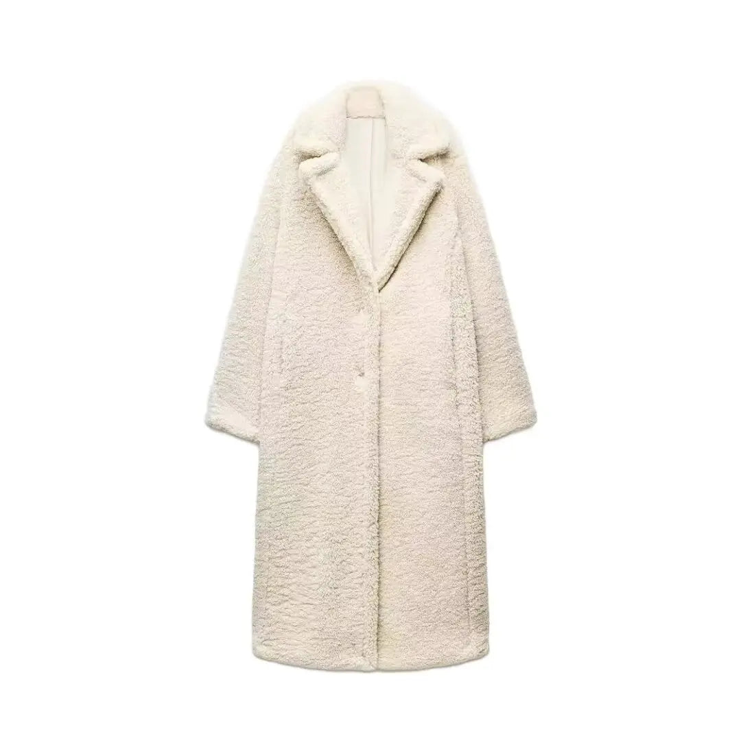 Vintage Teddy Long Coat| Cozy Women¡¯s Outerwear