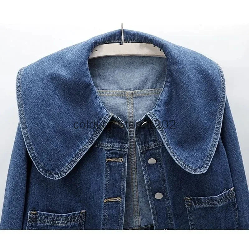Casual Long Sleeve Denim Jacket