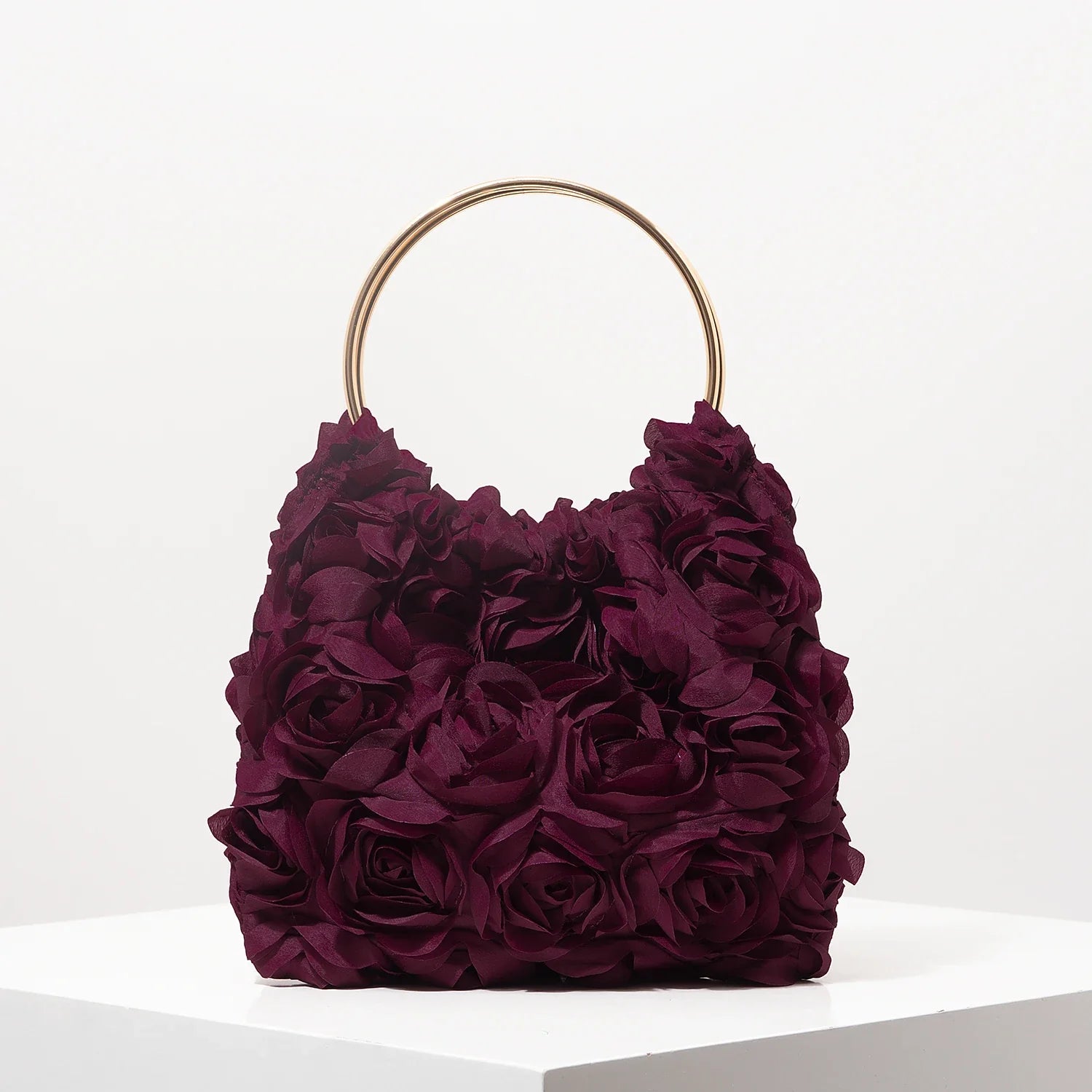 Rose Flower Hand Bag| Elegant Floral Purse for Women