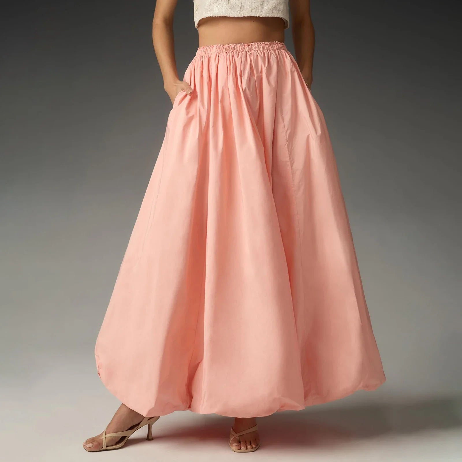Long Flowing Puffy Long Skirt