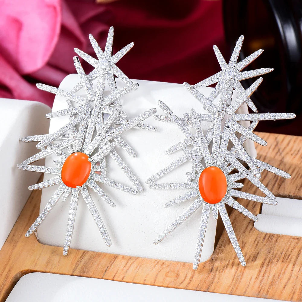 Winter Ice Earrings| Bold Statement Jewelry for Women