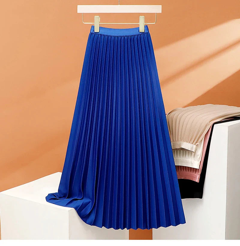 Elegant Flowing Midi Skirt for Women