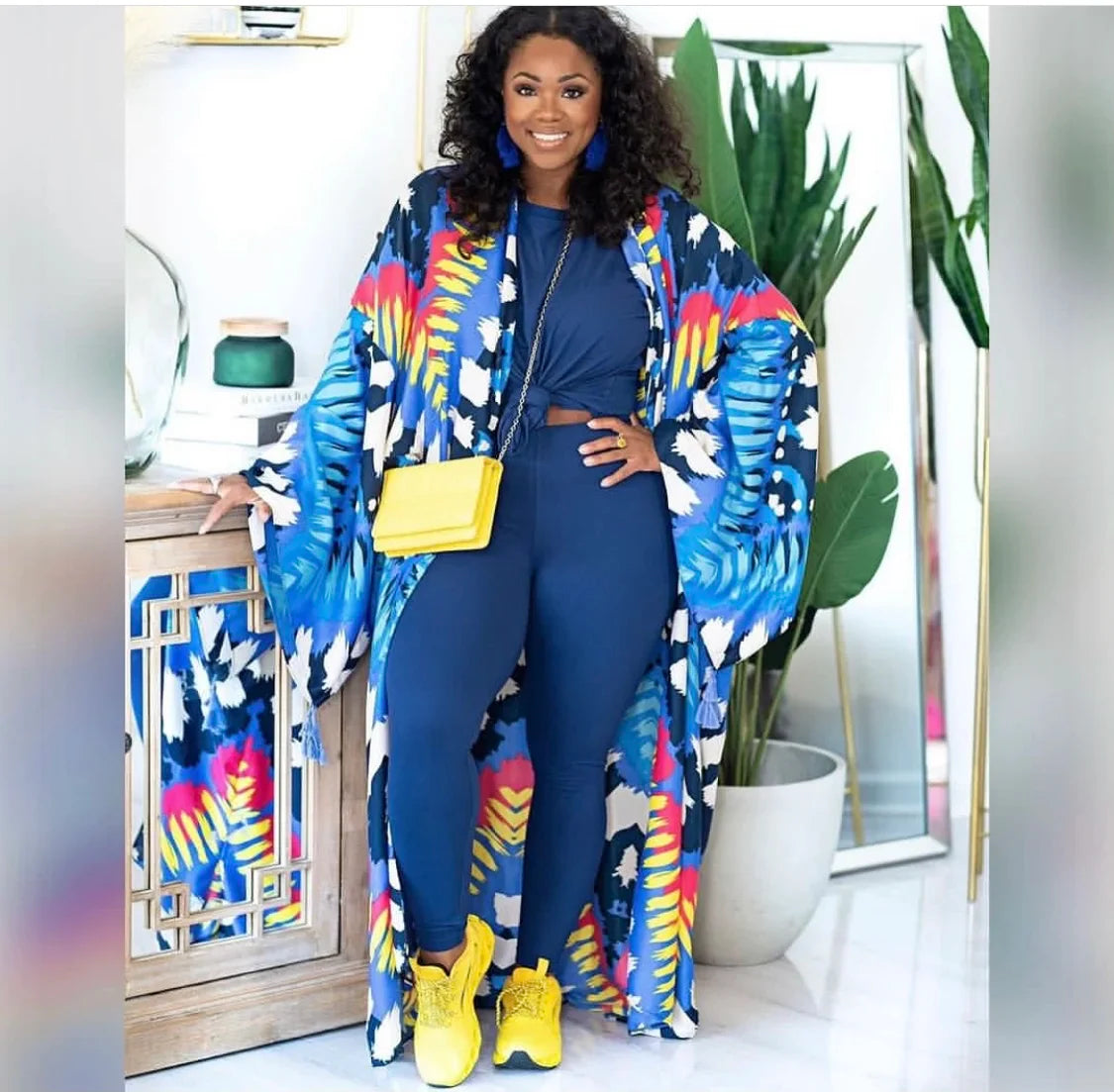 African Popular Cotton Printed Kimono