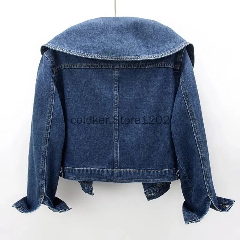 Casual Long Sleeve Denim Jacket
