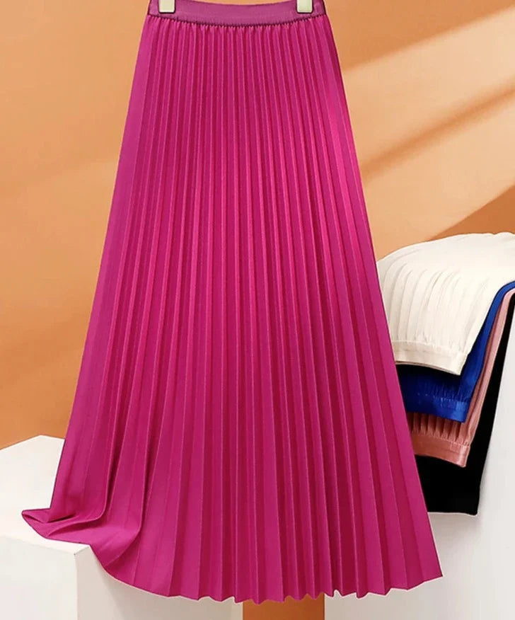 Elegant Flowing Midi Skirt for Women