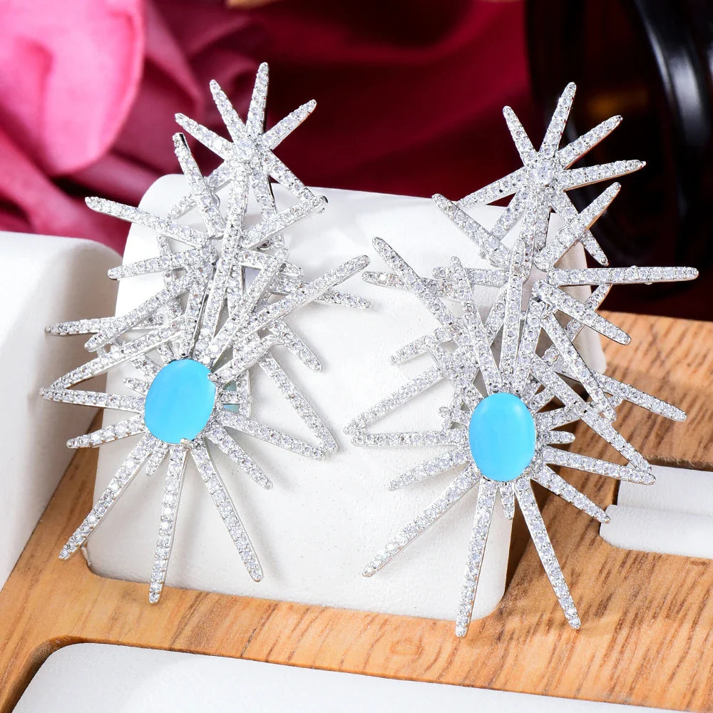 Winter Ice Earrings| Bold Statement Jewelry for Women