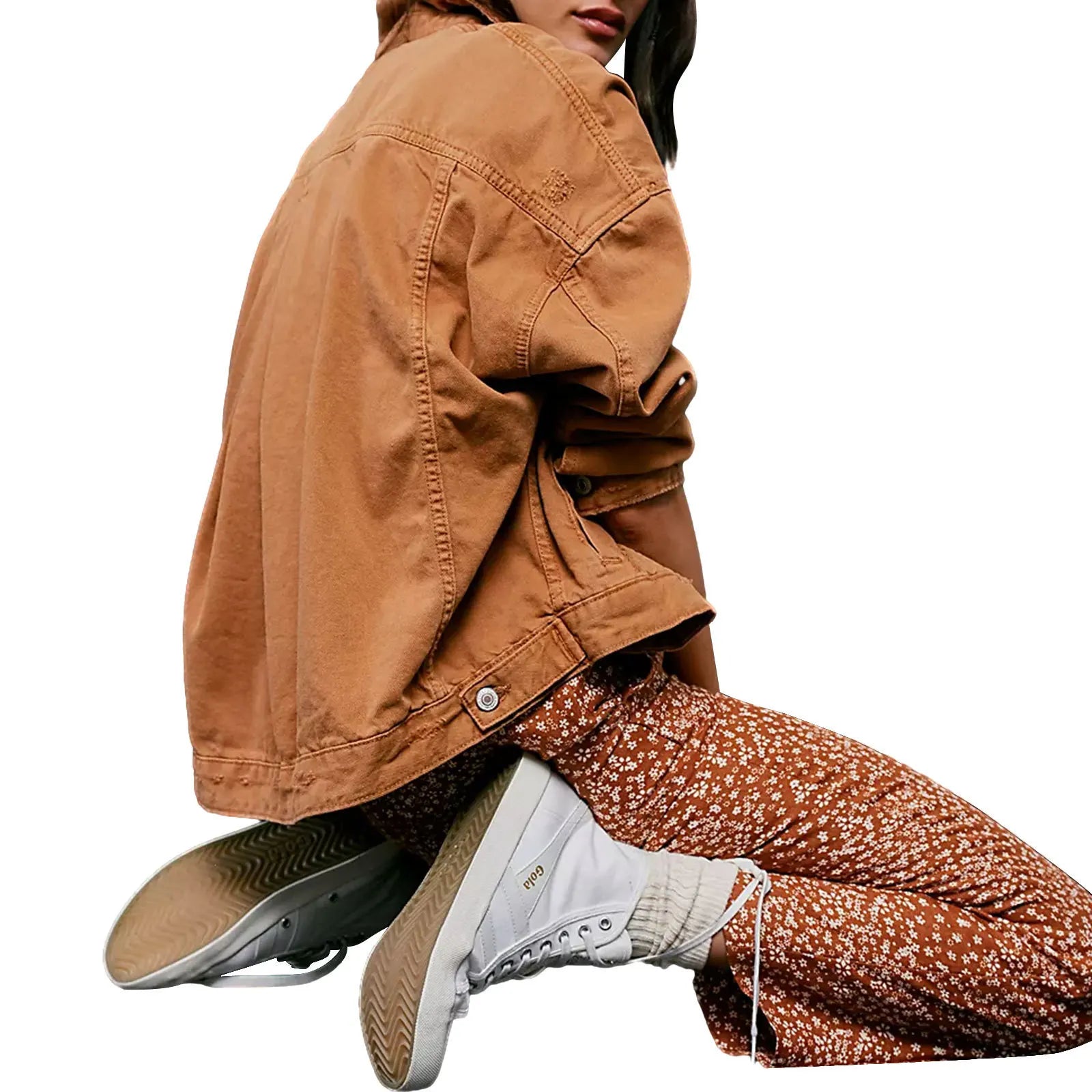 Classic Pleated Denim Jacket