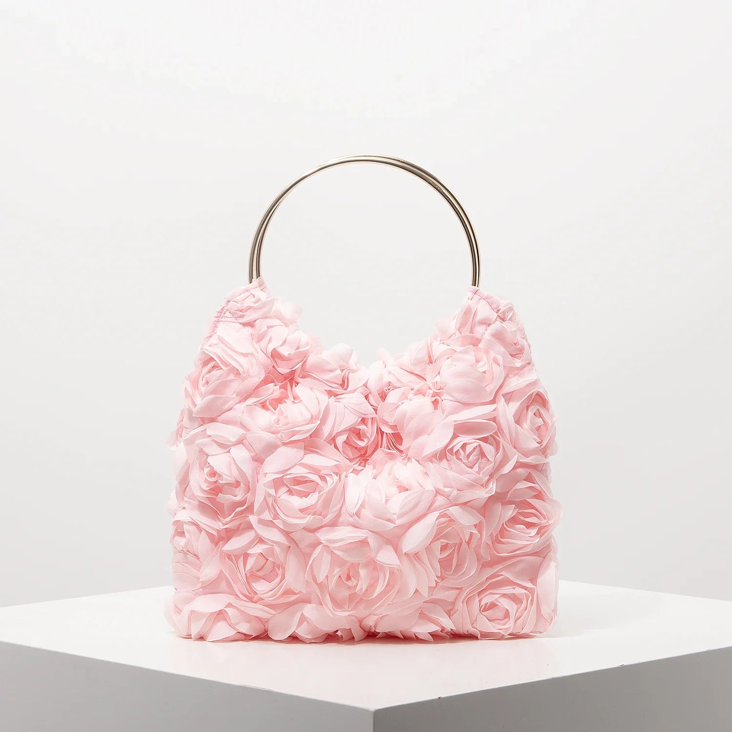 Rose Flower Hand Bag| Elegant Floral Purse for Women