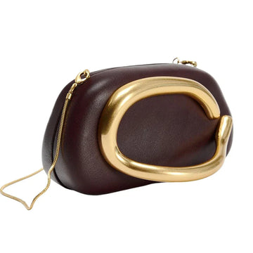 Leather Clutch & Shoulder Handbag