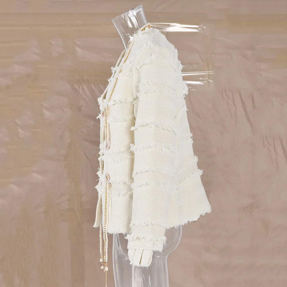 Single-Breasted Tweed Jacket| Elegant Women¡¯s Outerwear