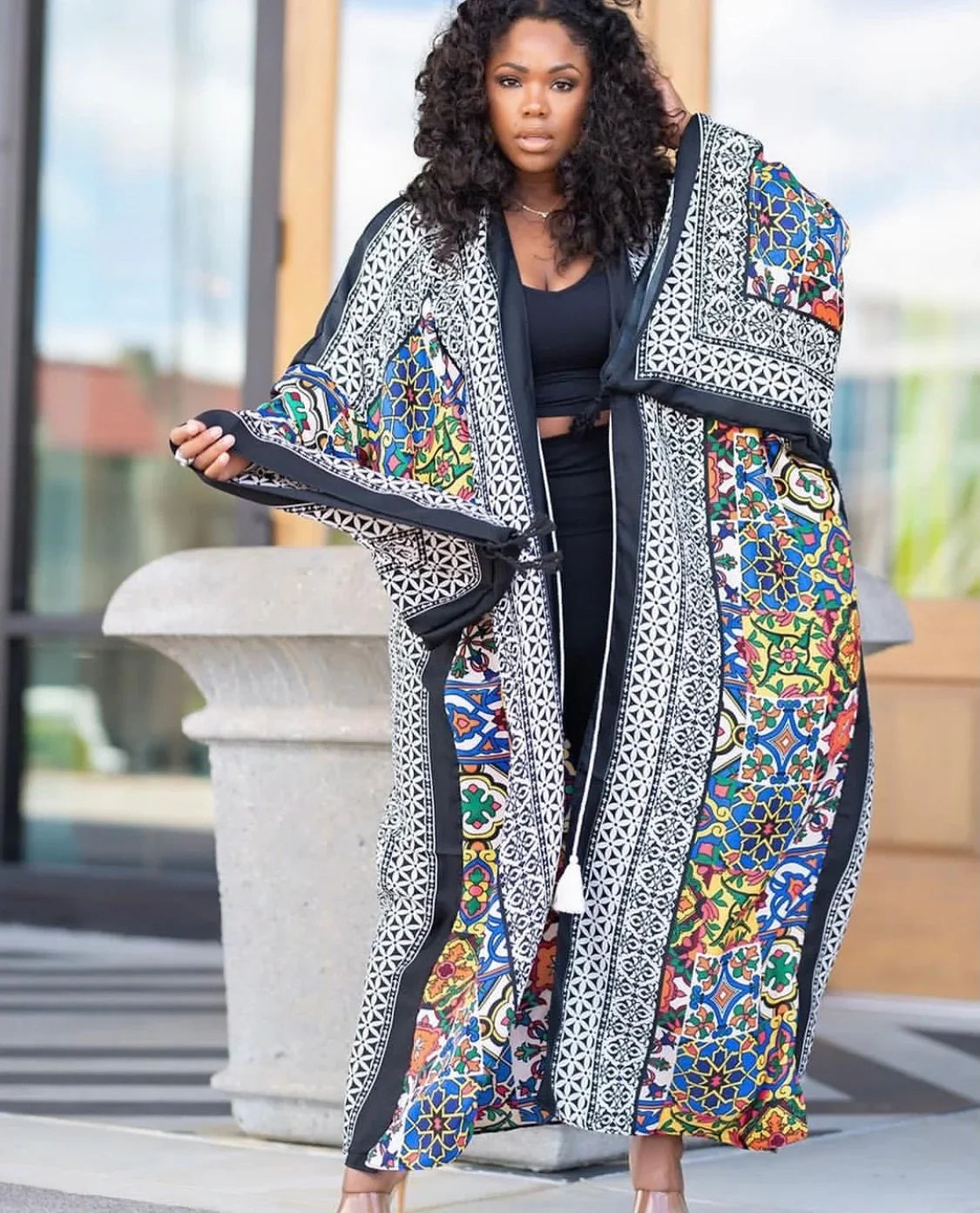 African Popular Cotton Printed Kimono