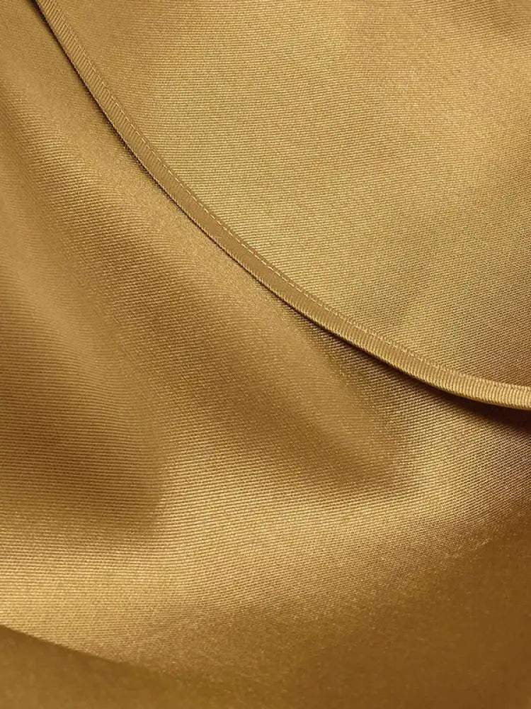 Asymmetrical Trumpet Wide Leg Pant Suit