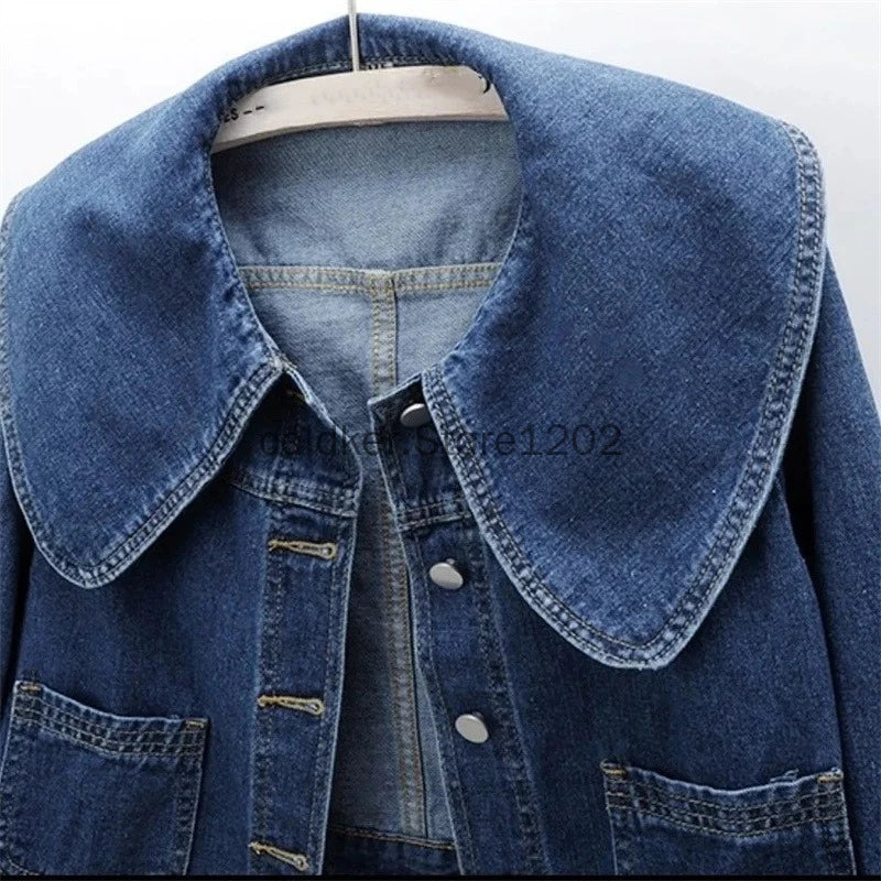 Casual Long Sleeve Denim Jacket