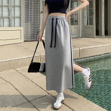Comfortable Mid-Calf Casual Skirt for Women