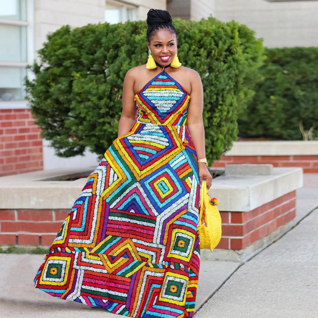 Colorful African-Inspired Outfit for Women