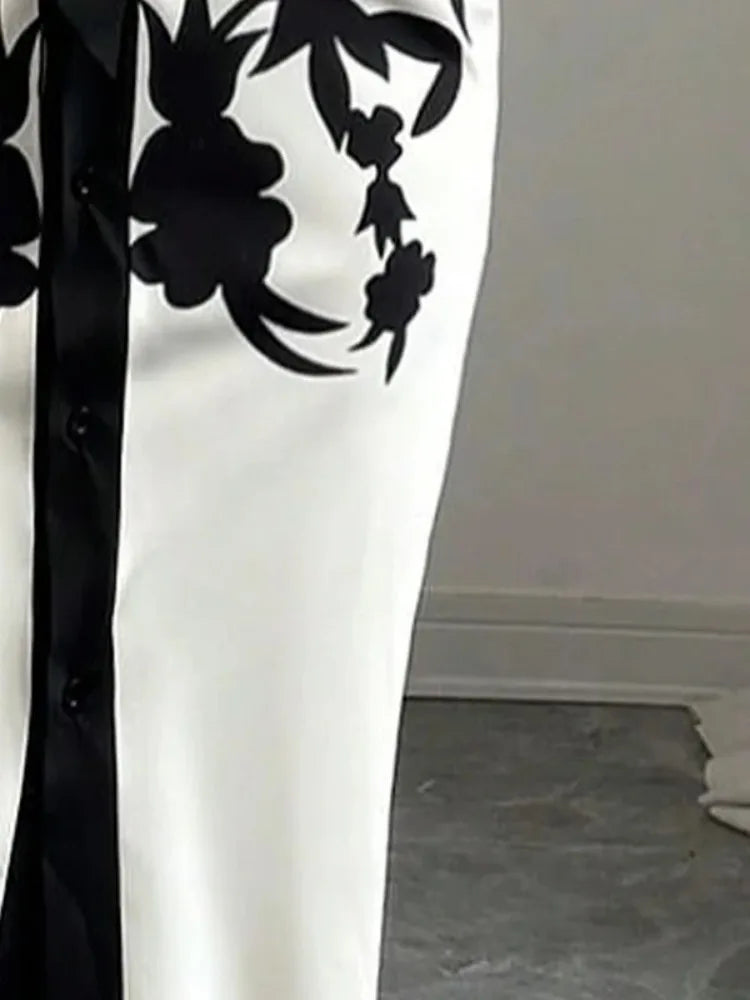 Elegant Floral V-Neck Half Sleeve Midi Dress